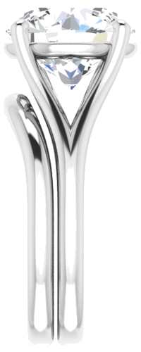 Sužadėtuvių Žiedas „Solitaire“ 950 Platinos Round 11mm (9)
