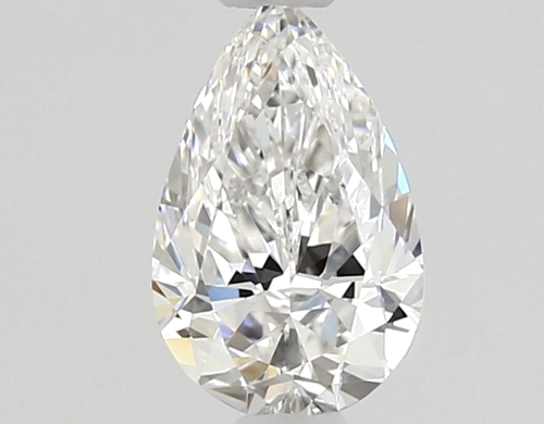 0.57 carat E-VVS1 Natūralus Pear Deimantas (1)