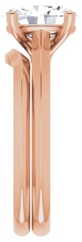 14K Rose 9x7 mm Oval Solitaire Engagement Ring Mounting (9)