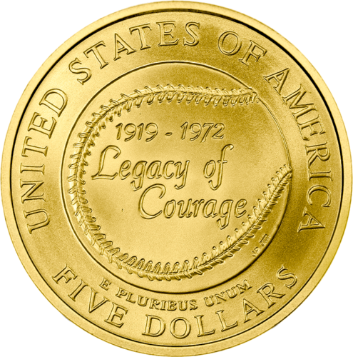 1997 US Jackie Robinson $5 gold coin (2)