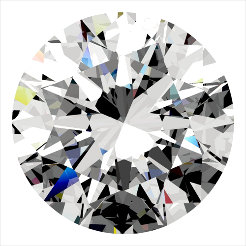 0.4 carat F-SI1 Excellent cut Natūralus Round Deimantas (1)