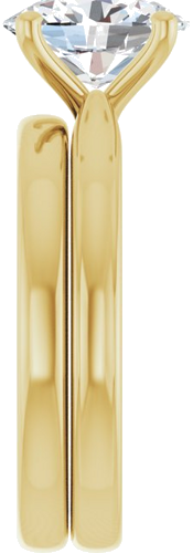 Sužadėtuvių Žiedas 14k yellow gold Oval 9mm x 7mm (9)