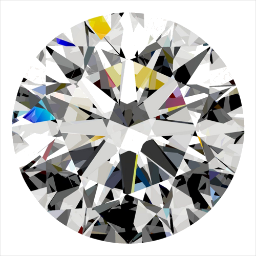 0.3 carat D-VS2 Excellent cut Natūralus Round Deimantas (1)