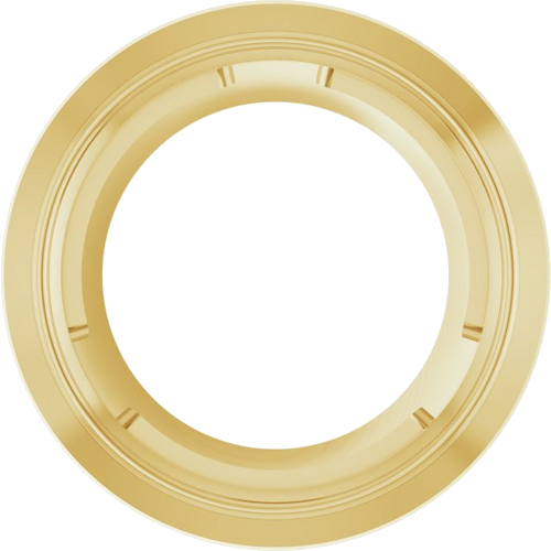 14K Yellow 6 mm Round Slide Pendant Mounting (1)