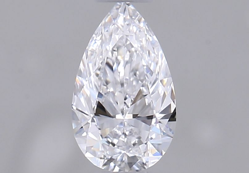 0.31 carat D-VVS2 Natūralus Pear Deimantas (1)
