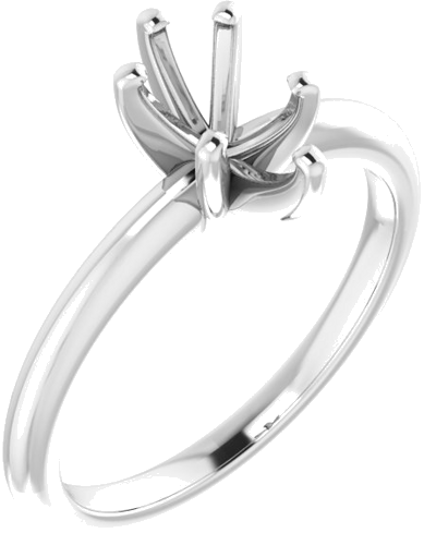 Sužadėtuvių Žiedas „Solitaire“ 585 Baltojo Aukso Pear Shape 8mm x 5mm (1)