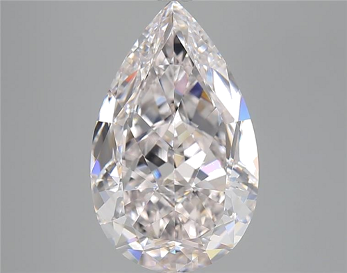 5.12 carat Faint Pink-VVS2 Natūralus Pear Deimantas (1)
