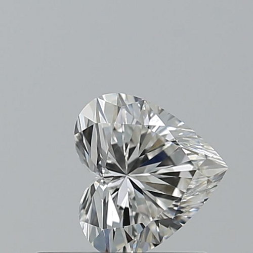 0.51 carat F-VVS2 Natūralus Heart Deimantas (1)