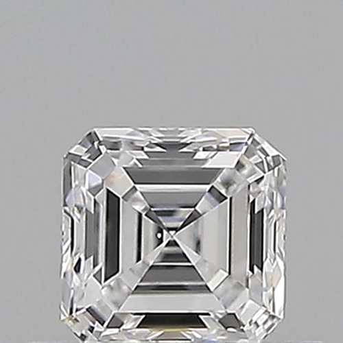 0.5 carat D-VS2 Natūralus Asscher Deimantas (1)