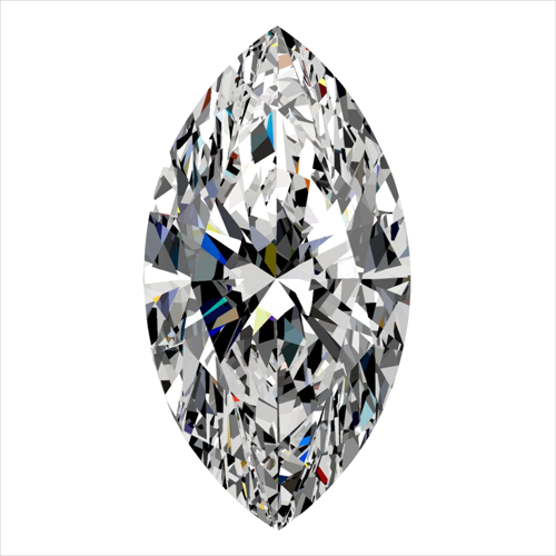 0.4 carat F-VVS1 Natūralus Marquise Deimantas (1)