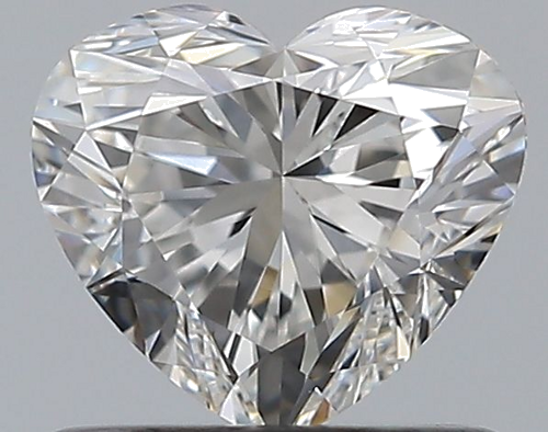 0.7 carat F-VVS2 Natūralus Heart Deimantas (1)
