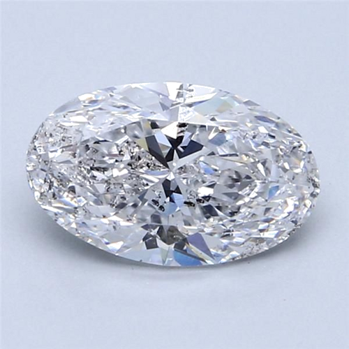 2.01 carat D-SI2 Natūralus Oval Deimantas (1)