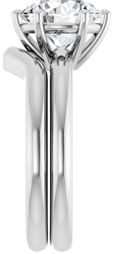 Sužadėtuvių Žiedas 950 Platinos Round 8.8mm (9)