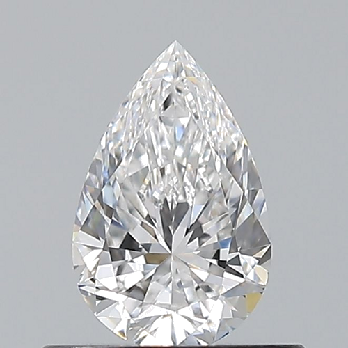 0.5 carat D-VVS2 Natūralus Pear Deimantas (1)