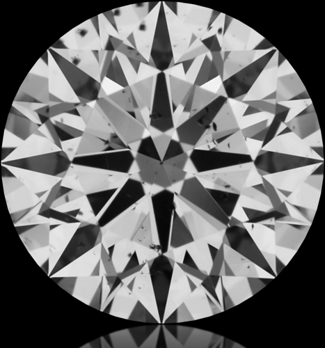 0.63 carat F-SI2 Excellent cut Natūralus Round Deimantas (1)