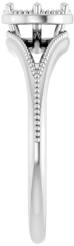 Sužadėtuvių Žiedas „Solitaire“ 14k white gold Round 5.8mm (4)