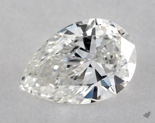 0.5 carat F-VS1 Natūralus Pear Deimantas (1)