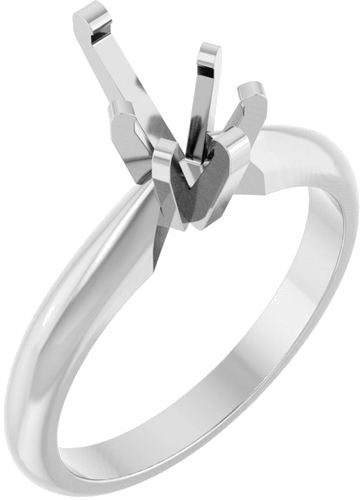 Sužadėtuvių Žiedas „Knife-Edge Solitaire“ 14k white gold Pear 8mm x 5mm (1)