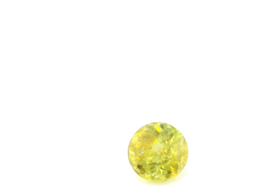 0.54 carat YELLOW Round Sphene (1)