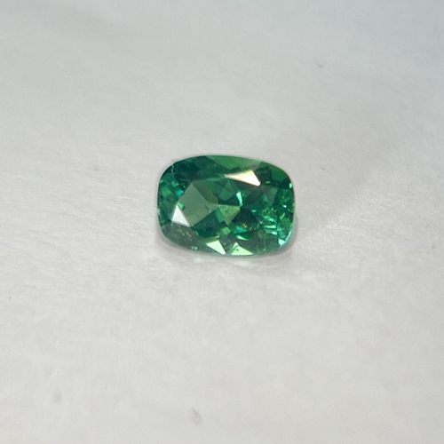 0.66 carat GREEN Cushion Tourmaline (1)