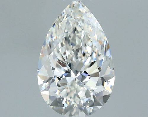 0.7 carat F-VVS2 Natūralus Pear Deimantas (1)