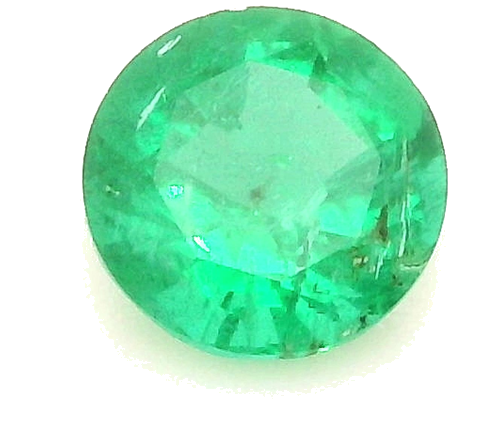 0.33 carat GREEN Round Smaragdas (1)