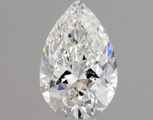 0.7 carat F-SI1 Natūralus Pear Deimantas (1)