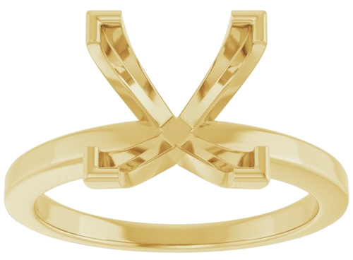 Sužadėtuvių Žiedas 14k yellow gold Square 8mm (3)