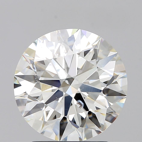 2.57 carat I-SI2 Excellent cut Natūralus Round Deimantas (1)