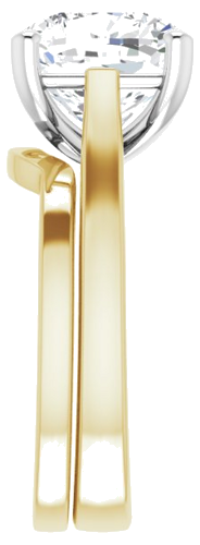 14K Yellow   White 10x10 mm Cushion Engagement Ring Mounting (9)