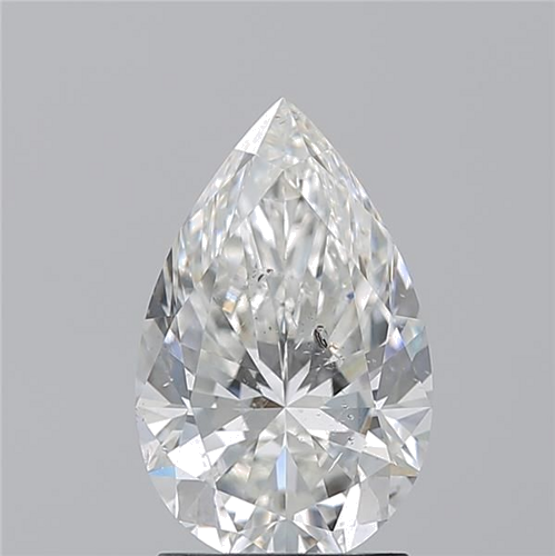 2.03 carat H-SI2 Natūralus Pear Deimantas (1)