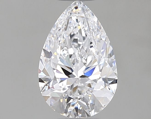 0.5 carat D-VVS2 Natūralus Pear Deimantas (1)