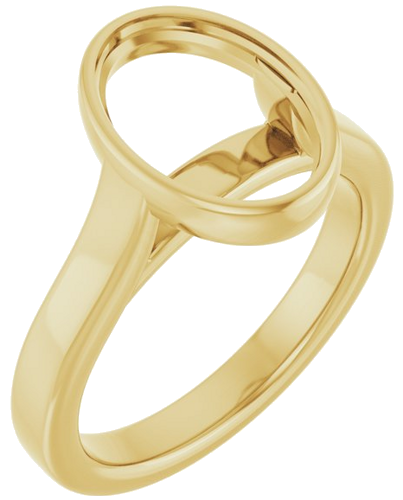 Sužadėtuvių Žiedas „Bezel-Set Solitaire“ 14k yellow gold Oval 11.5mm x 8mm (1)
