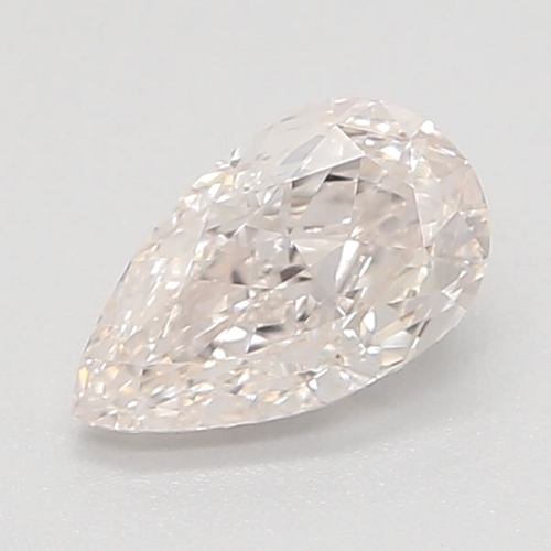 0.37 carat Faint Pinkish Brown-VVS2 Natūralus Pear Deimantas (1)