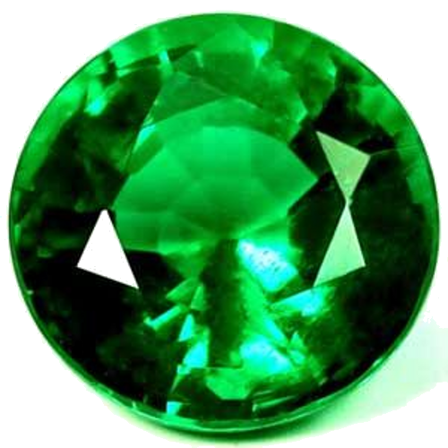 1.17 carat GREEN Round Smaragdas (1)