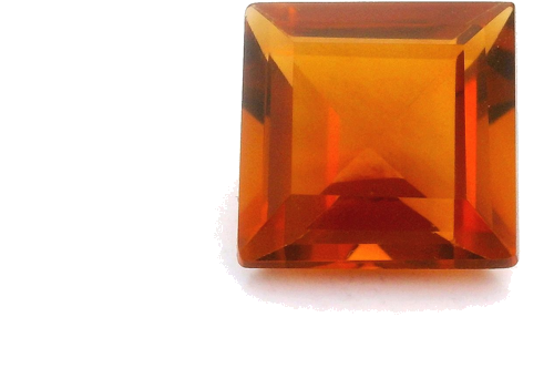 3.17 carat ORANGE STEP cut Square Citrine (1)