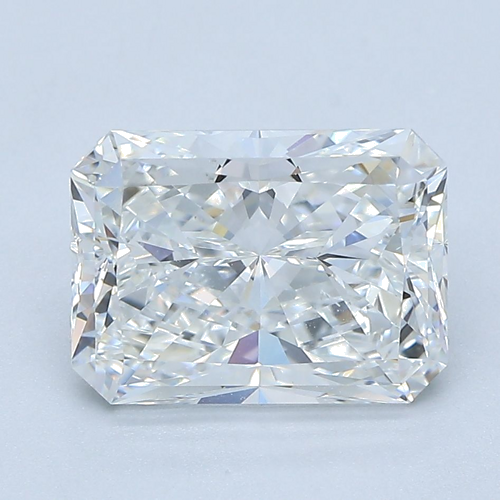 3.02 carat F-SI1 Natūralus Radiant Deimantas (1)