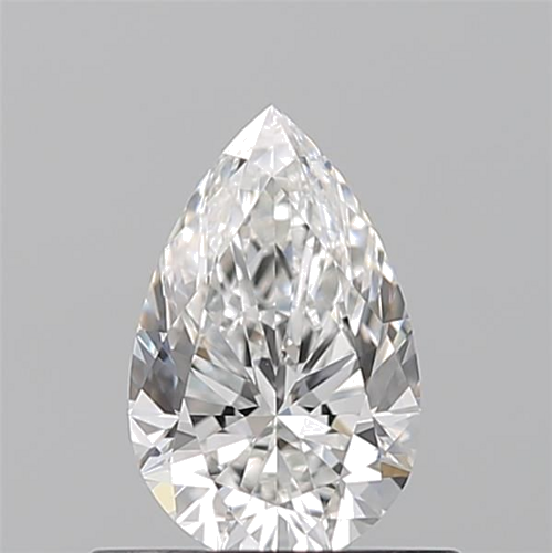 0.53 carat F-VVS2 Natūralus Pear Deimantas (1)