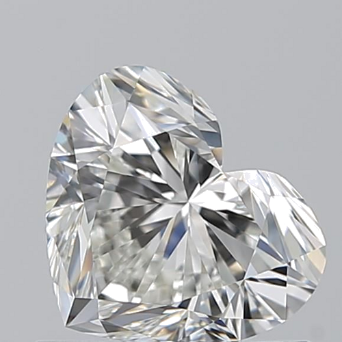 0.9 carat H-VVS2 Natūralus Heart Deimantas (1)