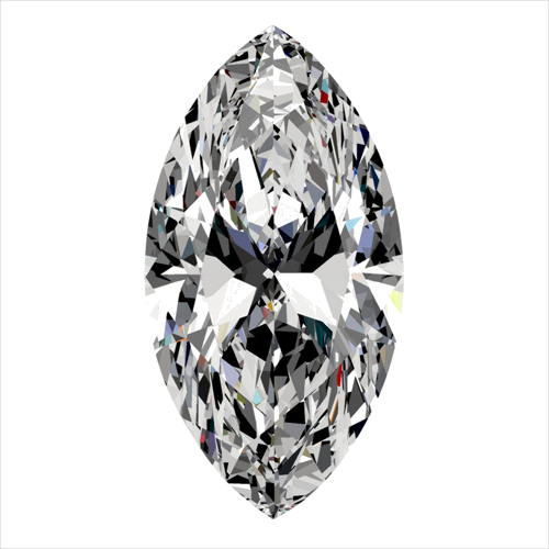 0.51 carat H-VVS1 Natūralus Marquise Deimantas (1)