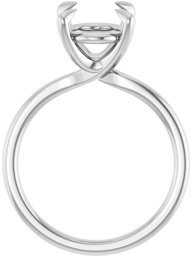 Sužadėtuvių Žiedas 18k white gold Oval 11mm x 9mm (2)