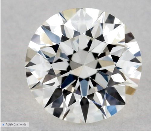 0.28 carat I-VVS2 Very Good cut Natūralus Round Deimantas (1)