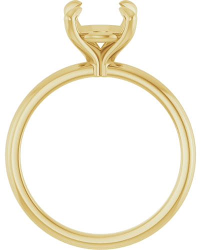 Sužadėtuvių Žiedas „Solitaire“ 585 Geltonojo Aukso Round 8.2mm (2)