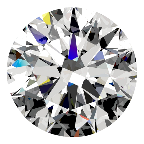 0.4 carat F-SI1 Excellent cut Natūralus Round Deimantas (1)