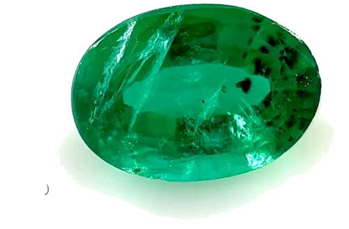 0.36 carat GREEN Oval Smaragdas (1)
