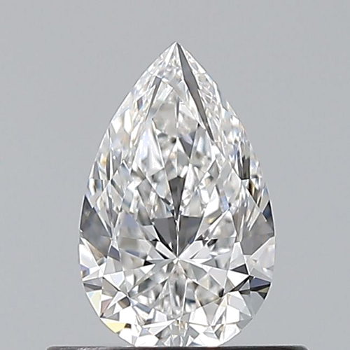 0.51 carat E-VVS1 Natūralus Pear Deimantas (1)