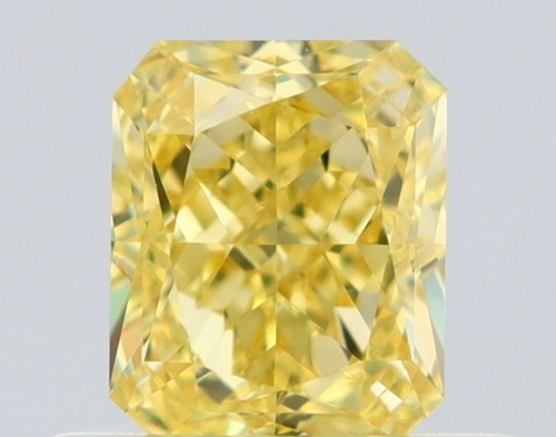0.55 carat Fancy Intense Yellow-VS1 Natūralus Radiant Deimantas (1)