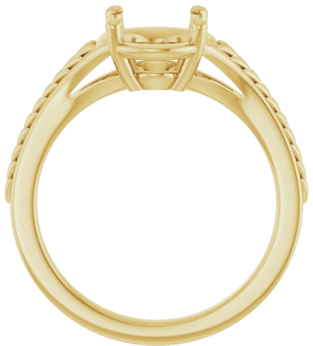 Sužadėtuvių Žiedas „Solitaire“ 14k yellow gold Oval 9mm x 7mm (2)