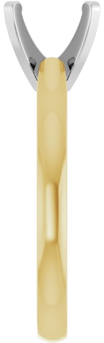 Sužadėtuvių Žiedas „Solitaire“ 585 Baltojo Ir Geltonojo Aukso Round 8.2mm (4)