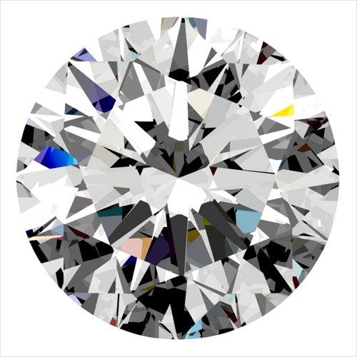 0.3 carat F-VVS2 Excellent cut Natūralus Round Deimantas (1)